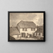 Interior Farm Scene at Sør - Johan Christian Dahl — framed artwork on a wall