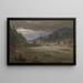 Hellefossen near Hokksund - Johan Christian Dahl — framed artwork on a wall