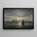 Château de Kronborg au clair de lune - Johan Christian Dahl — framed artwork on a wall