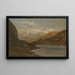 Landscape at Nystuen in the Filefjell - Johan Christian Dahl — framed artwork on a wall