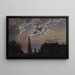 Landscape Painting in Moonlight - Johan Christian Dahl — framed artwork on a wall