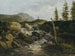 Mountainous landscape painting with a waterfall in Norway - Johan Christian Dahl — artwork view