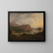 Nordic landscape with a dead tree - Johan Christian Dahl — framed artwork on a wall