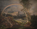 Norwegian Landscape Painting with a Rainbow - Johan Christian Dahl — artwork view
