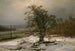 Chêne au bord de l'Elbe en hiver - Johan Christian Dahl — artwork view