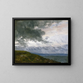 Storm Clouds Painting - Johan Christian Dahl — framed artwork on a wall