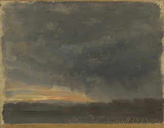 Storm Clouds with Rain - Johan Christian Dahl — artwork view