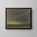 Storm Clouds with Rain - Johan Christian Dahl — framed artwork on a wall