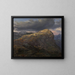 Sunset at Filefjell - Johan Christian Dahl — framed artwork on a wall