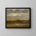 L'Elbe at twilight - Johan Christian Dahl — framed artwork on a wall