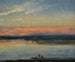 L'Elbe at twilight - Johan Christian Dahl — artwork view