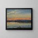 L'Elbe at twilight - Johan Christian Dahl — framed artwork on a wall