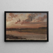 L'Elbe le Soir - Johan Christian Dahl — framed artwork on a wall