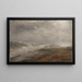 L'Elbe par un matin brumeux - Johan Christian Dahl — framed artwork on a wall