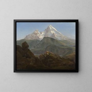Le Watzmann - Johan Christian Dahl — framed artwork on a wall