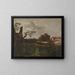 La grande auberge de Fredensborg - Johan Christian Dahl — framed artwork on a wall