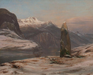 Winter at Sognefjord - Johan Christian Dahl — artwork view