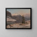 Winter at Sognefjord - Johan Christian Dahl — framed artwork on a wall