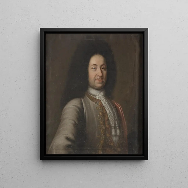 Gustave Funck 1670-1736 - Johan David Swartz — framed artwork on a wall