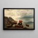 Scene of the West Coast of Sweden - Johan Edvard Bergh — framed artwork on a wall