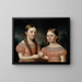 Jacobina and Helena Simelius - Johan Erik Lindh — framed artwork on a wall