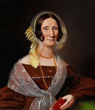 Johan Erik Lindh - Portrait Of The Authoress Sara Wacklin.webp