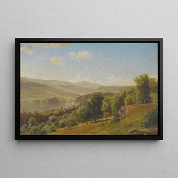 Landscape Painting of Norway - Johan Fredrik Eckersberg — framed artwork on a wall