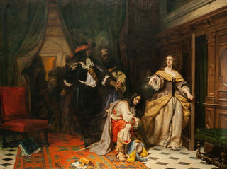 La reine Christine de Suède et Monaldeschi - Johan Fredrik Höckert — artwork view