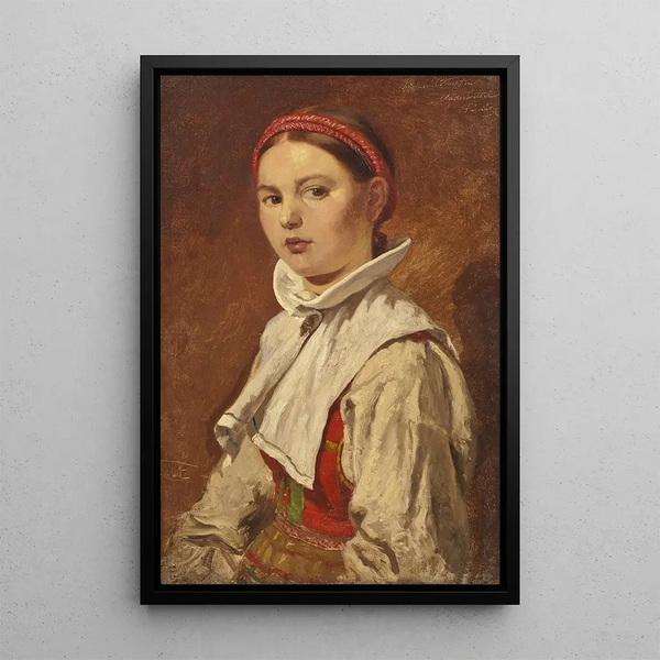 Sister Kerstin Andersdotter Dalarna - Johan Fredrik Höckert — framed artwork on a wall