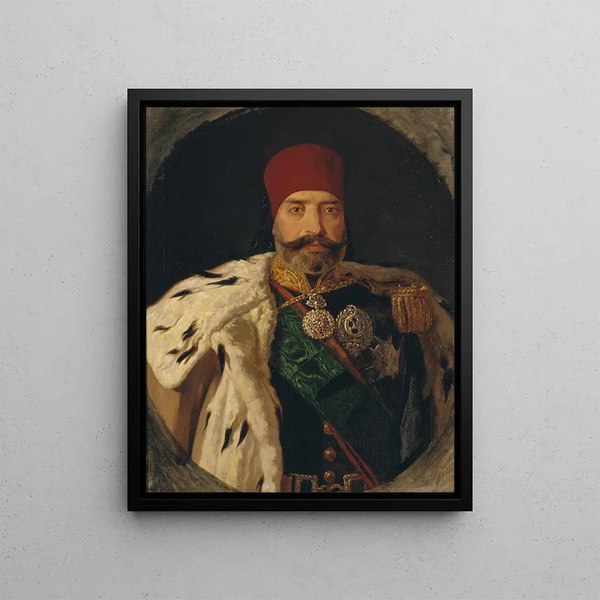 The Bey of Tunis Sid Muhammed Es Sadok - Johan Fredrik Höckert — framed artwork on a wall