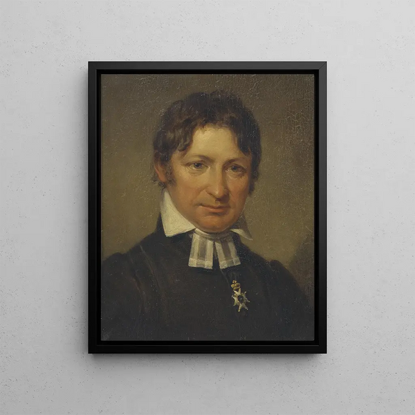 Frans Mikael Franzén 1772-1847 Bishop Poet - Johan Gustaf Sandberg — framed artwork on a wall