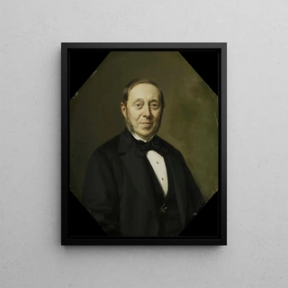 Johan Heinrich Neuman - Portrait of Johannes Cornelis van Pappelendam 18101884 Artist and Art Dealer Superintendent of the Van der Hoop Museum.webp