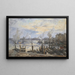 The Leuvehaven in Rotterdam harbor - Johan Hendrik van Mastenbroek — framed artwork on a wall