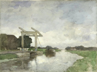 Pont-levis à Noorden - Johan Hendrik Weissenbruch — artwork view