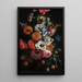 Nature morte avec un bouquet de fleurs - Johan Johnsen — framed artwork on a wall