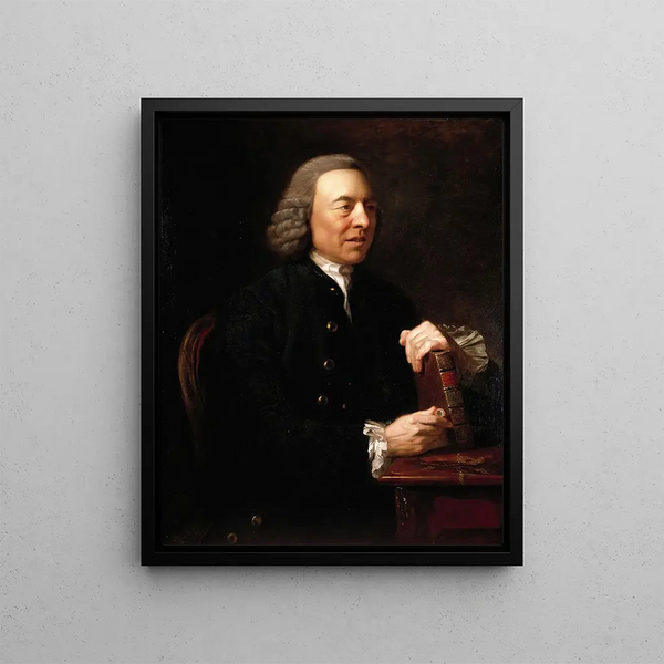 Portrait of Benjamin Stillingfleet - Johan Joseph Zoffany — framed artwork on a wall