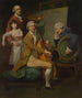 Autoportrait with his daughter Maria Theresa James Cervetto and Giacobbe Cervetto - Johan Joseph Zoffany — artwork view