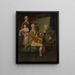 Autoportrait with his daughter Maria Theresa James Cervetto and Giacobbe Cervetto - Johan Joseph Zoffany — framed artwork on a wall