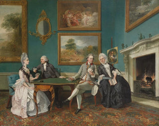 La famille Dutton dans le salon de Sherborne Park, Gloucestershire - Johan Joseph Zoffany — artwork view