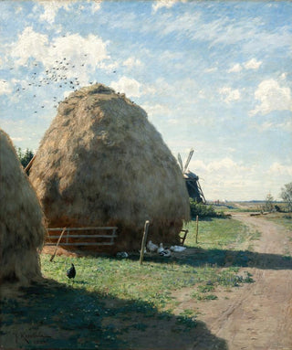 Johan Krouthn - Haystacks Summer Scene from Skagen.webp