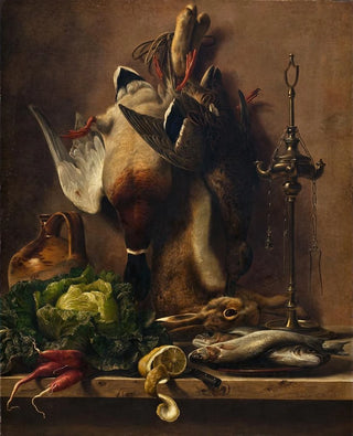 Johan Laurentz Jensen - Still Life On A Kitchen Tabletop.webp