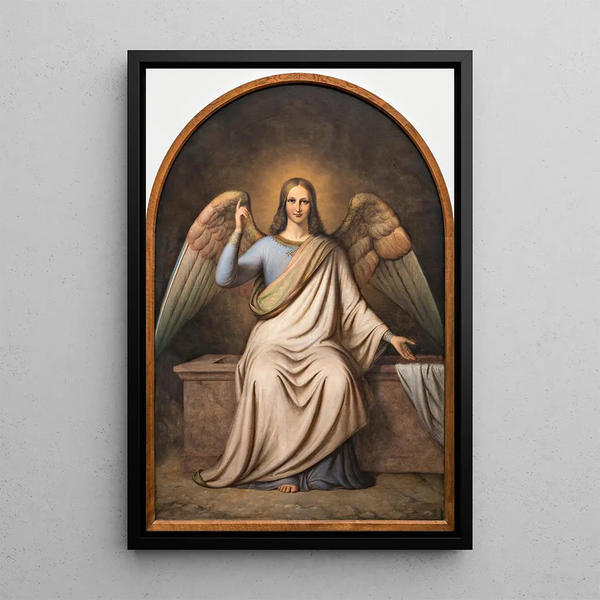 L'Ange au tombeau du Christ - Johan Ludvig Lund — framed artwork on a wall