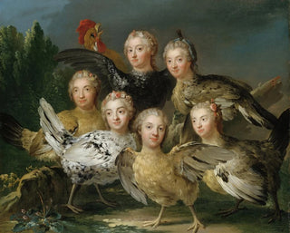 The painting of the hen - Johan Pasch the Elder — artwork view