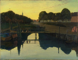 Summer Night Painting at Tønning - Johan Rohde — artwork view