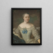 Hedvig Charlotta Nordenflycht 1718–1763 - Johan Stålbom — framed artwork on a wall
