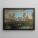 The Battle of Fredrikshamn on May 15, 1790 - Johan Tietrich Schoultz — framed artwork on a wall
