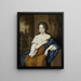 Portrait of a Woman - Johan van Haensbergen — framed artwork on a wall