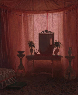 Johan Vilhelm Gertner - A Bedroom in Bernstorff Palace near Copenhagen.webp