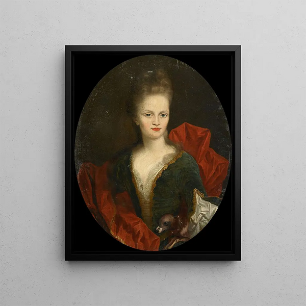 Anna Margaretha van Petcum 1676–1745 wife of Johan Arnold Zoutman - Johan van Diest — framed artwork on a wall