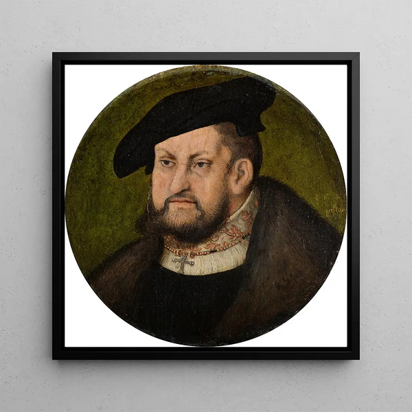 Johann le Constant, Elector of Saxony - Lucas Cranach the Elder — framed artwork on a wall